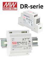 MeanWell DR DIN-skinne strømforsyninger - Restsalg - Gør en god handel!