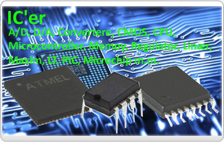 IC er fra Analog device, Burr Brown, Linear Technology, Maxim, Taiwan semiconductor m.m