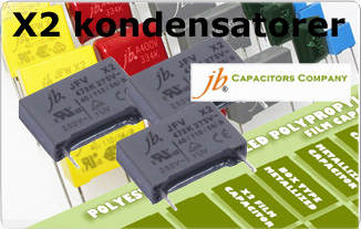  X2 kondensatorer fra Jb Capacitors - Kendt for god kvalitet til konkurrencedygtige priser