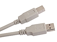 USB-AB-1M USB KABEL AB 1m HVID